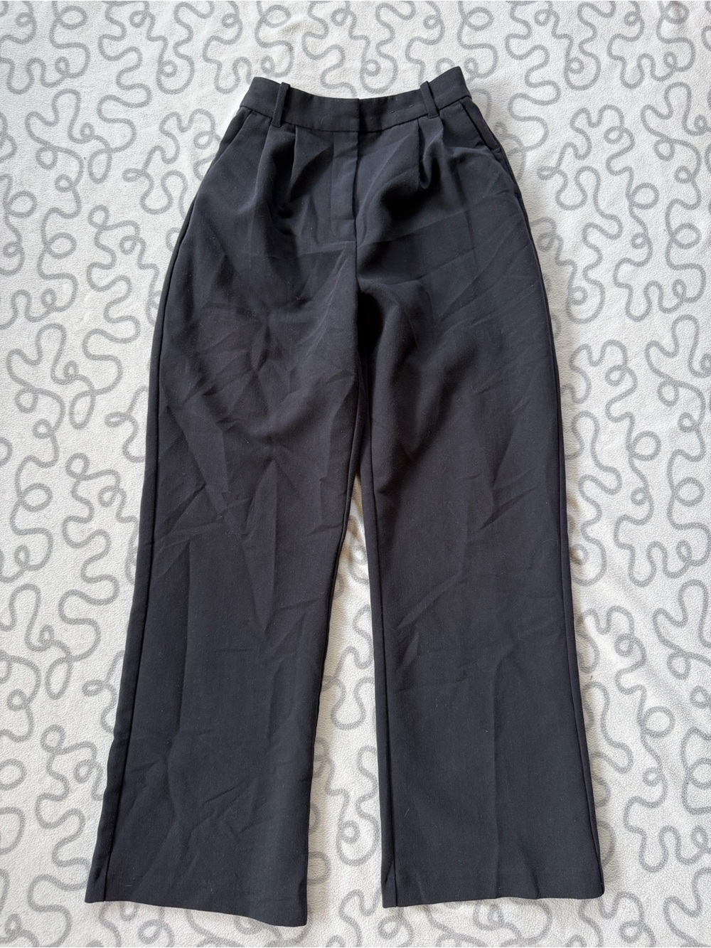 Abercrombie & Fitch Black Sloan Wide Leg Trouser